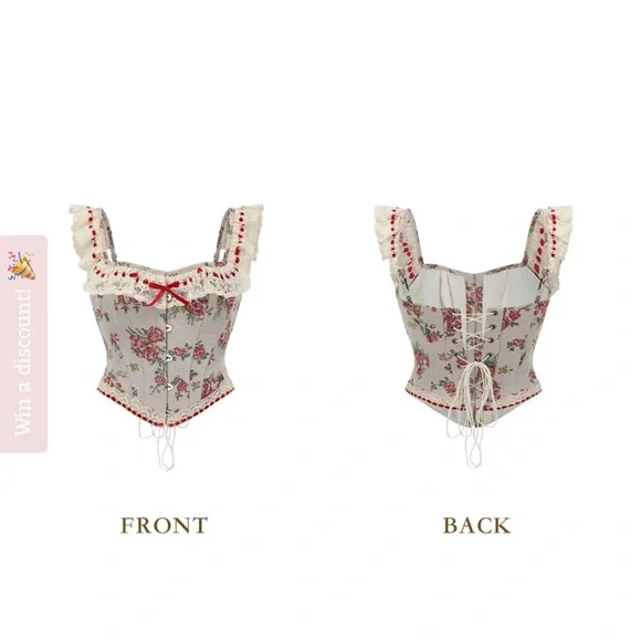 Floral Lace corset - Picture 2 of 3